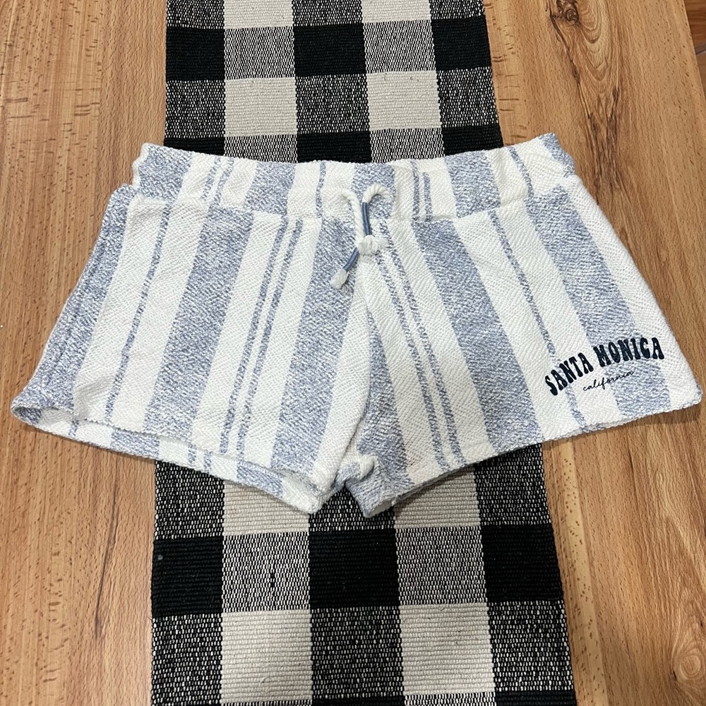 Ocean Drive Blue and White terry cloth Shorts